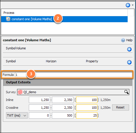Create a constant volume to define the model size