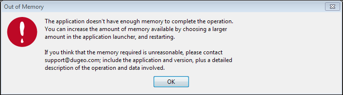 Error message