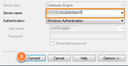 Open the SQL Server Management Studio