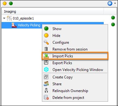 Import picks