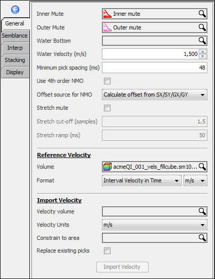 General settings