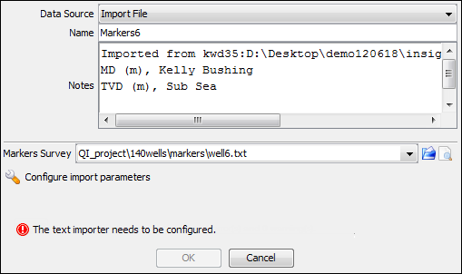 Import a marker file