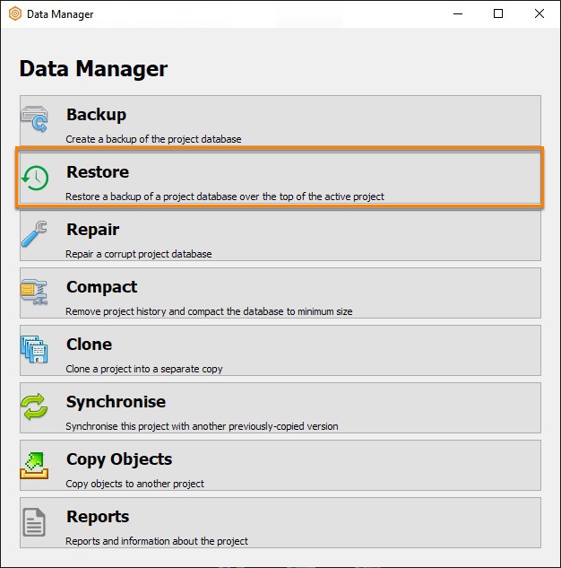 Create a backup