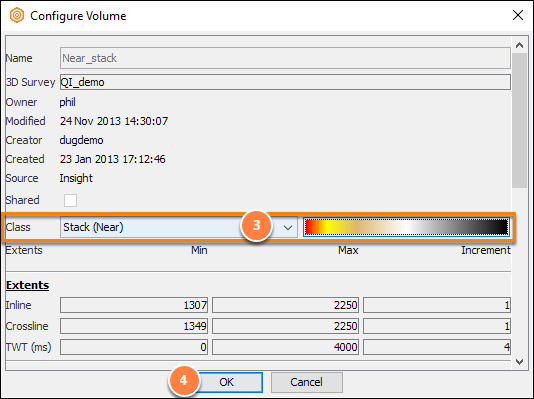 Change the class of a volume