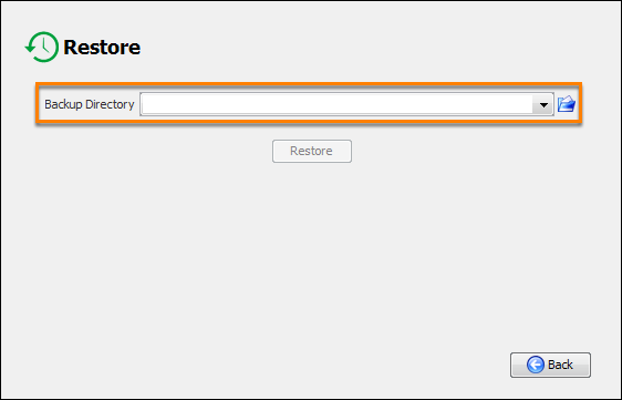 Finding the backup project directory