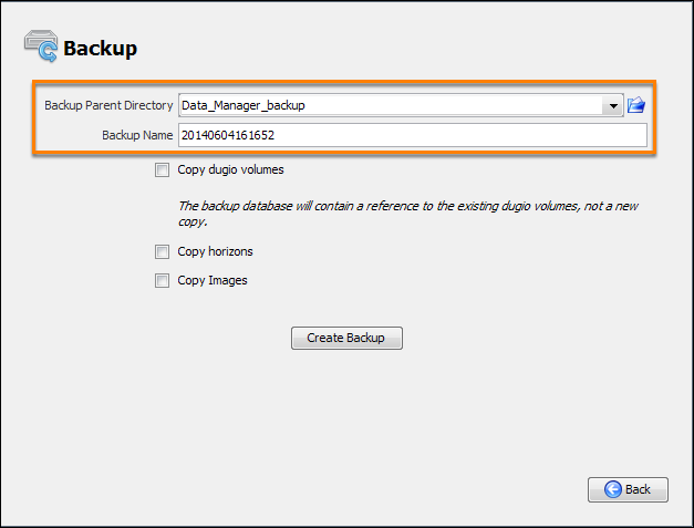 Define the backup directory