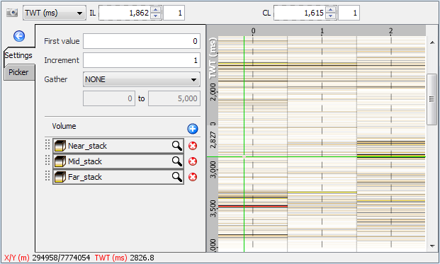 Gather picking settings