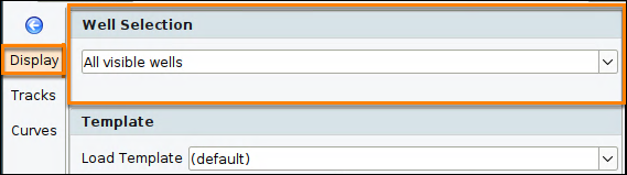 Display tab