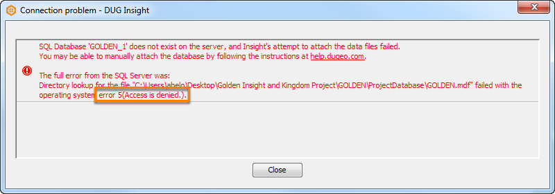 Access is denied