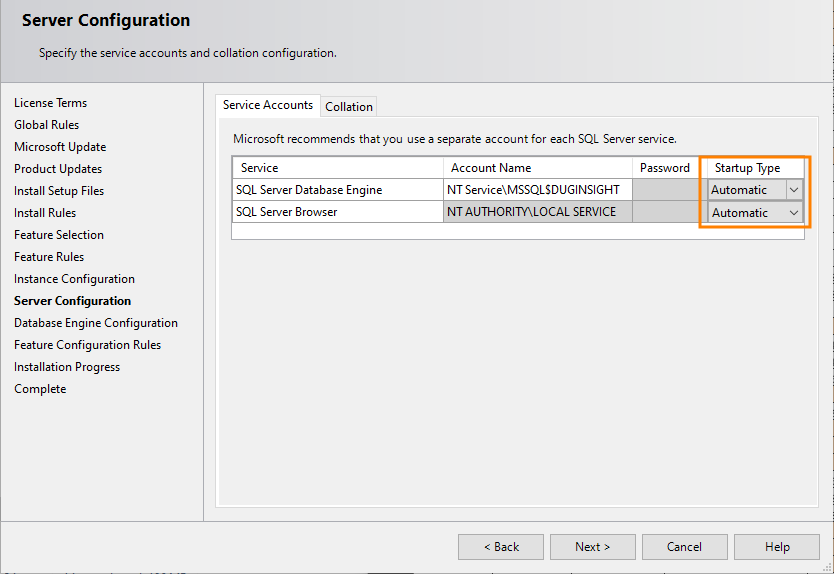 Server Configuration