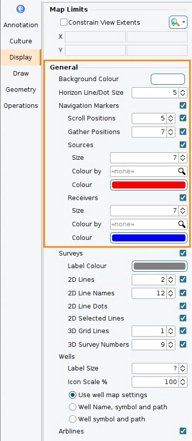 Adjust the general display settings