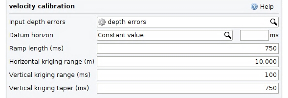 Configuring Velocity Calibration