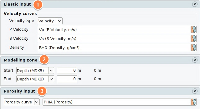 Configure the Gassmann Fluid Substitution process