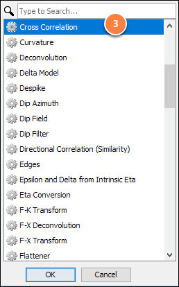 Create a cross correlation process