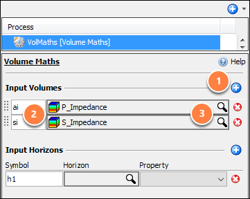 Define volume maths settings