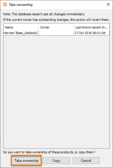 Take ownership when attempting to edit an item