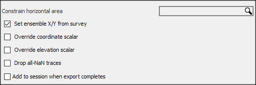Export a 2D volume to DUG I/O