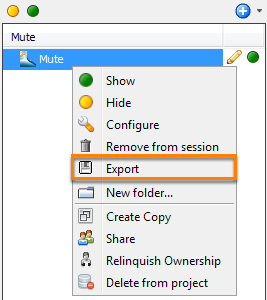 Export a mute