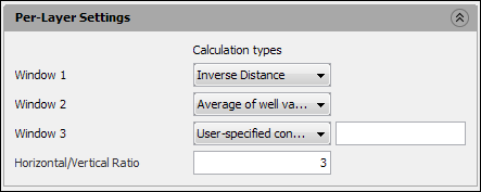 Configuring per-layer settings