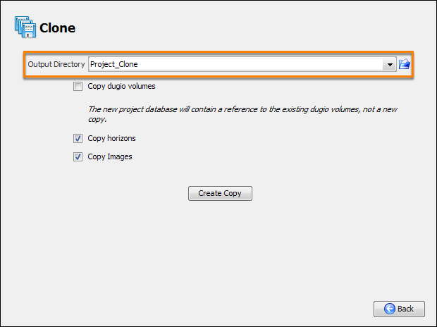 Output directory