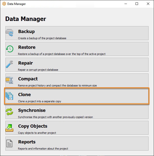 Create a backup