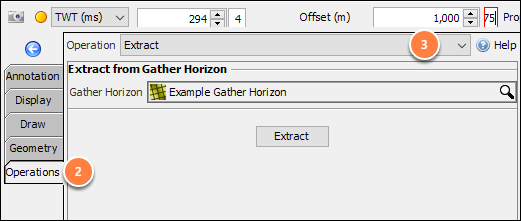 Run the extract operation