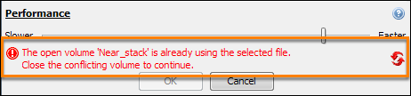 Cannot overwrite the same file during export