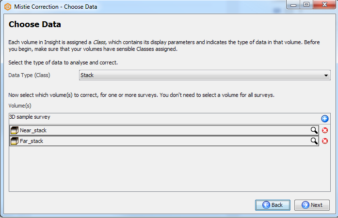 Choose data