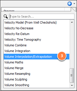 Create a volume interpolation/exploration process