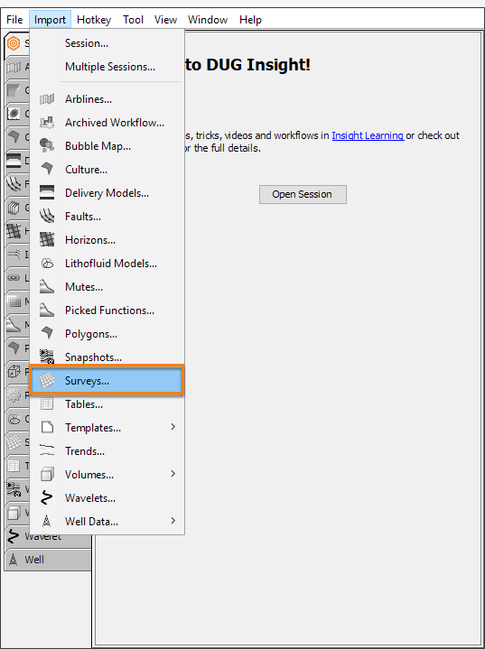 Import a survey