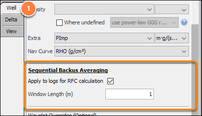 Apply sequential backus averaging