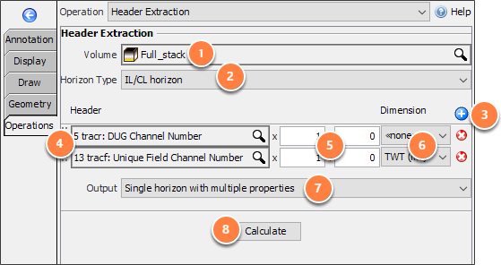 Run the extract operation