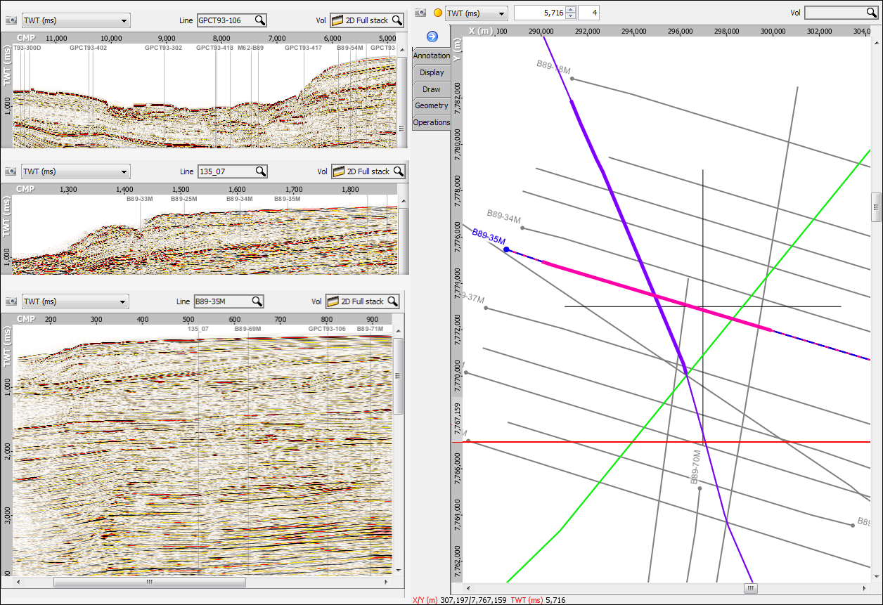 Switching 2D lines on Map View