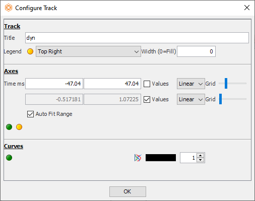 Configure track