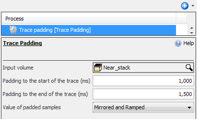 Create a Trace Padding process
