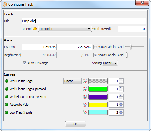 Configure Track