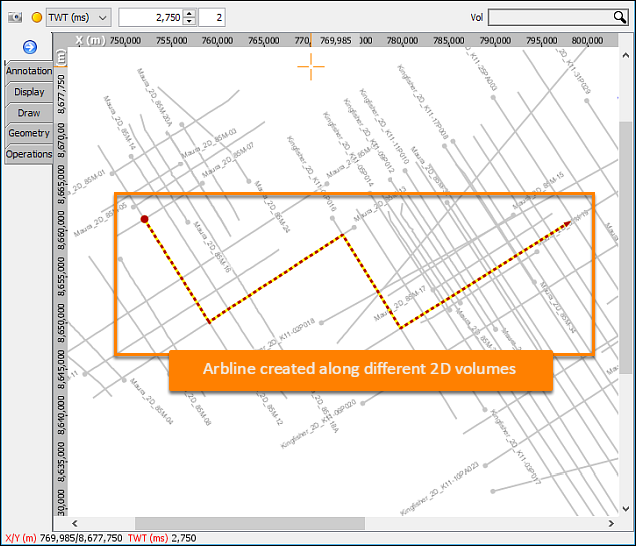View multiple datasets on an arbline using group