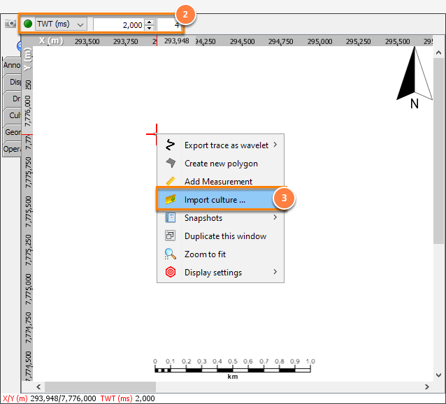 Import image to a 2D line