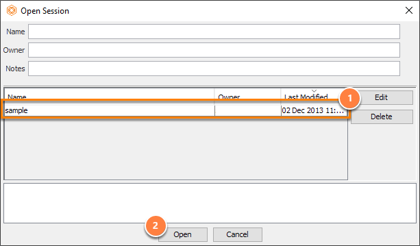 Select sample file