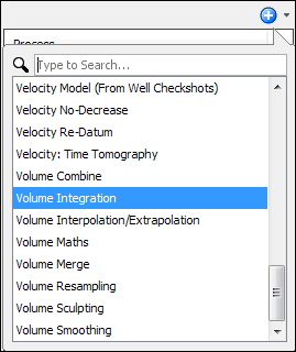 Create a volume integration process