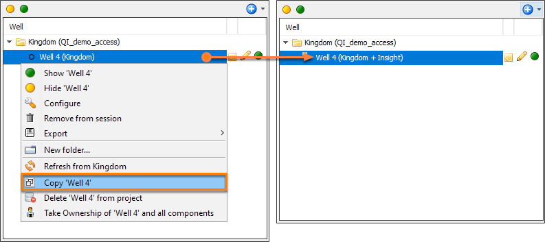 Create local copy of an item