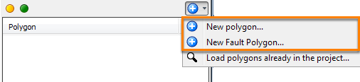 Create a new polygon from Control Panel
