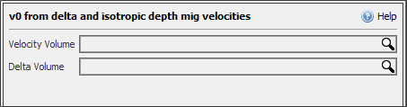 Select the input volumes