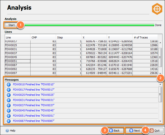 Analyse the trace headers