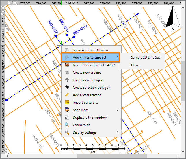 Adding lines from Map View