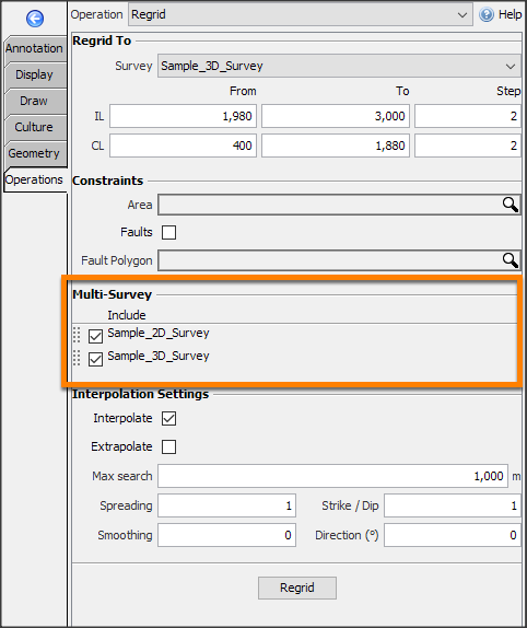 Multi-survey horizon considerations