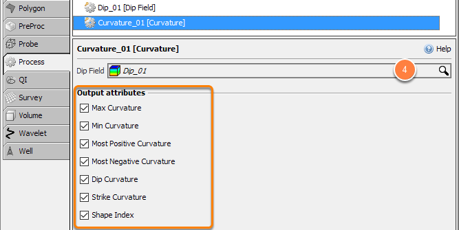 Create Curvature process