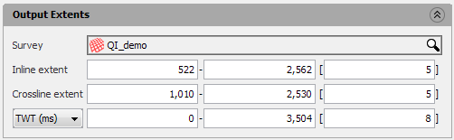 Output extents