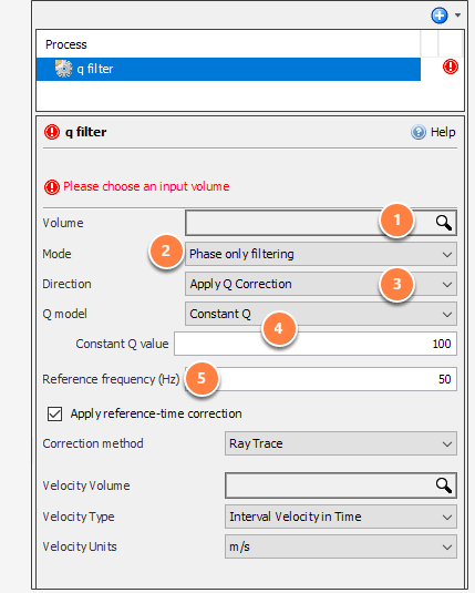 Create Q Filter process