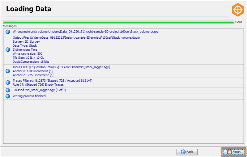 Write data